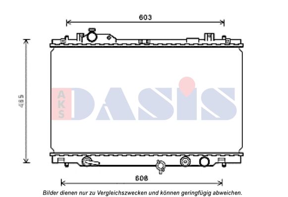 AKS DASIS radiatorius, variklio aušinimas 210253N